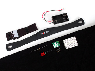 Heart Rate Educational Starter Pack with Polar Wireless Sensors and various electronic components