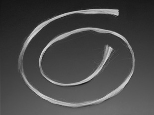 Top-down view of a conductive fiber.