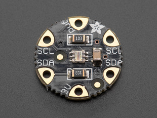 Top down view of a Flora Lux Sensor - TSL2561 Light Sensor. 