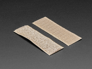 Angled shot of Conductive Hook & Loop Tape side by side.