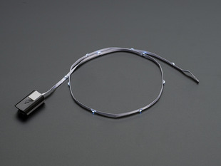 White LEDs on White Fabric Ribbon with battery pack 
