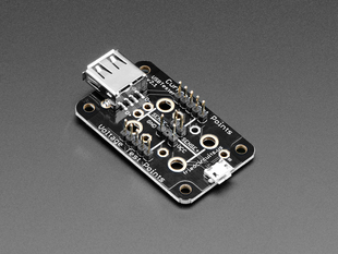 Angled shot of a FriedCircuits USB Tester v2.0.