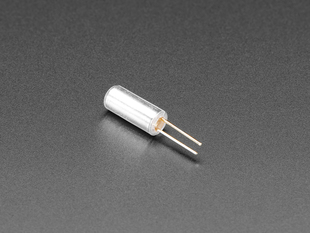 Metal cylinder with two wires sticking out
