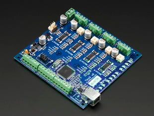 Angled shot of a TinyG CNC Controller Board v8. 