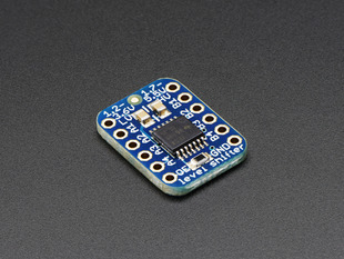Angled shot of a TXB0104 Bi-Directional Level Shifter.