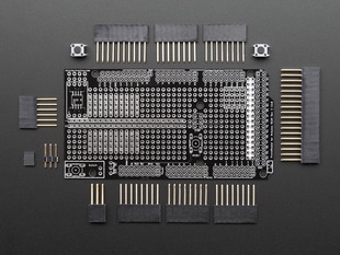 Top view of disassembled Mega protoshield for Arduino