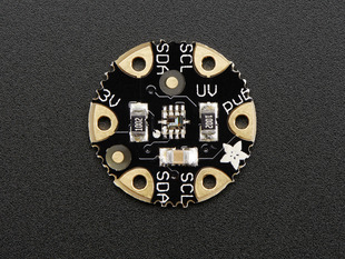 Top down view of a Flora UV Index Sensor - Si1145 Light Sensor. 