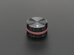 Solid Machined Metal potentiometer or encoder Knob with rubber grip