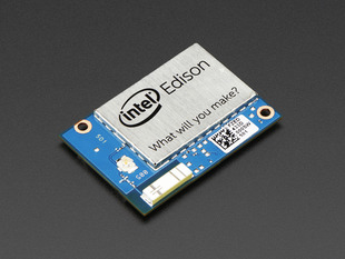 Angled shot of a Intel® Edison Compute Module. 