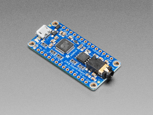 Angled shot of a Adafruit Audio FX Sound Board.