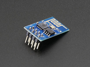 Angled shot of a ESP8266 WiFi Module. 