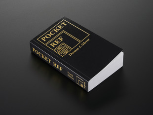 Angled shot of black tome Pocket Ref - 4th Edition - by Thomas J. Glover.