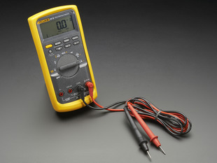 Angled shot of a Fluke 87V Industrial Multimeter.