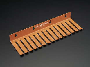 Angled shot of orange Pomona Test Lead Holder.