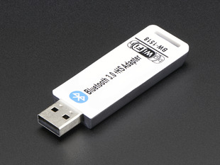 Angled shot of a Bluetooth / WiFi Combination USB Dongle. 