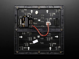 Back of powered off assembled Nootropic RGB Matrix Backpack Kit for 32x32 & 16x32 Panel.