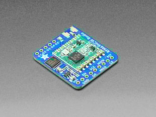 Angled shot of a Adafruit RFM69HCW Transceiver Radio Breakout - 433 MHz. 