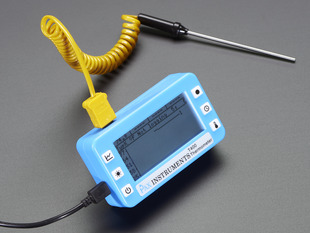 Angled shot of a ax Instruments T400 Temperature Datalogger Set. 