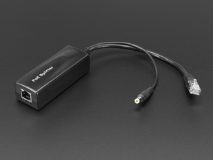 802.3af PoE Output Data and Power Splitter to Ethernet plus DC plug