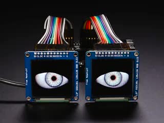 Animated video of a set of eyes looking around. 