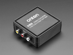 AV (NTSC or PAL) to HDMI  Video and Audio Adapter