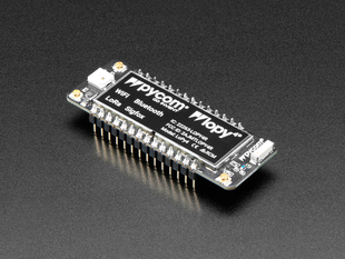 Angled shot of Pycom LoPy4.