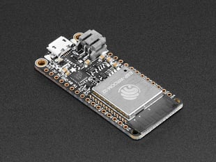 Angled shot of Adafruit Feather Board.