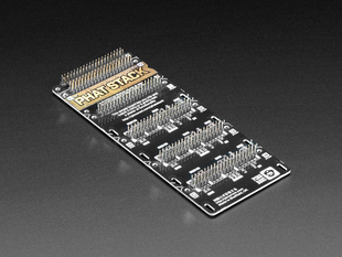 Angled shot of Pimoroni pHAT Stack 