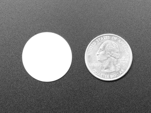 White disc next to quarter