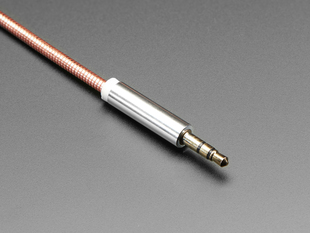 Close up of audio plug
