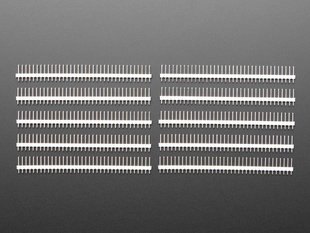 Break-away 0.1 inch 36-pin strip male header - White plastic