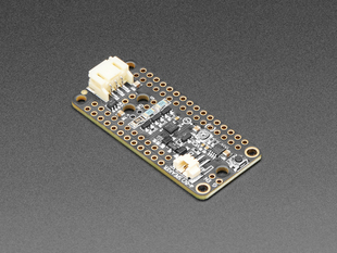Angled shot of a Adafruit Prop-Maker FeatherWing.