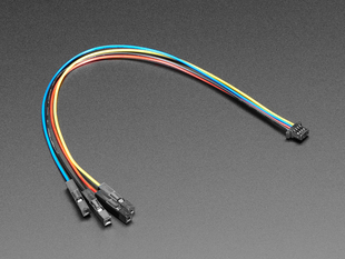 Angled shot of JST SH 4-pin Cable with Premium Female Sockets.