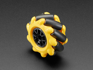 Left Mecanum Wheel for TT Motor or Cross Axles