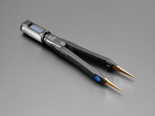 Angled shot of digital tweezers. 
