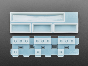 Top view of two piece Spacebar keycap mold.