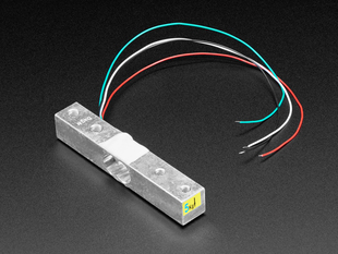 Angled shot of Strain Gauge Load Cell - 4 Wires - 5Kg - 80mm long.