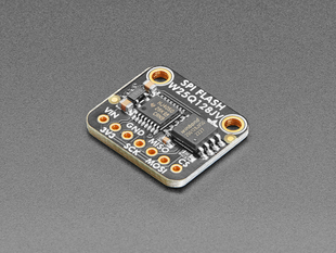 Angled shot of SPI flash board.