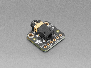 angled shot of TRRS jack breakout board.