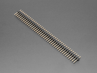 Angled shot of press-fit header.