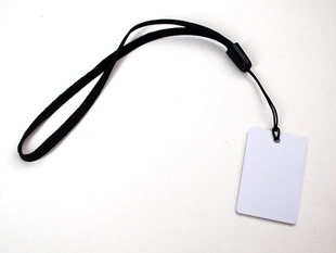 Flat rectangular cell phone trinket charm