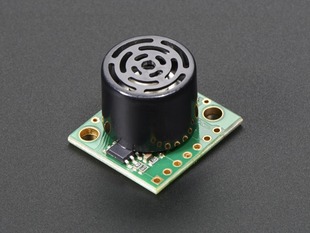 Angled shot of ultrasonic rangefinder.