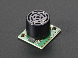 Angled shot of ultrasonic rangefinder.