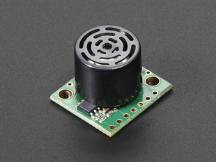 Angled shot of ultrasonic rangefinder.